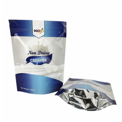 Custom Heat Seal Aluminum Foil Mylar Bags 50 Microns With Tear Notch