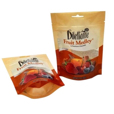Custom Heat Seal Aluminum Foil Mylar Bags 50 Microns With Tear Notch