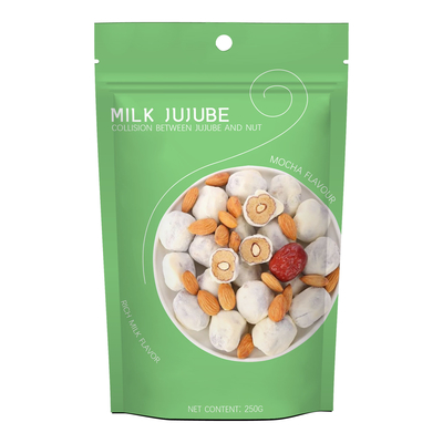 Eco Friendly Biodegradable Stand Up Pouch For Dry Food 50g 100g 150g