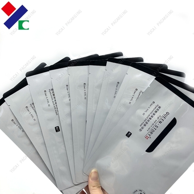 Non Dust Custom Printed Three Side Seal Pouch Aluminum Foil Mask Packaging