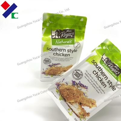Recyclable Resealable Flat Bottom Packaging Bag Food Grade Spot Color